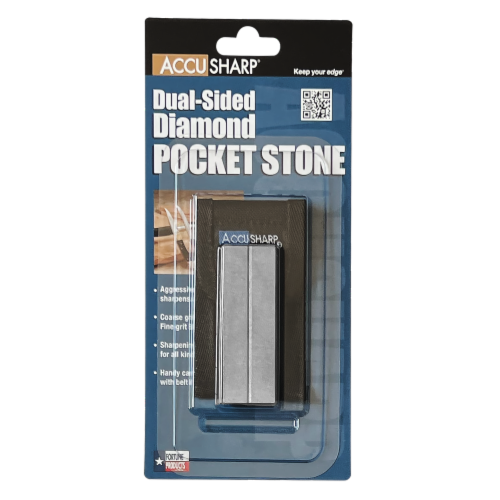 AccuSharp Diamond Pocket Stone with Pouch Perspective: front