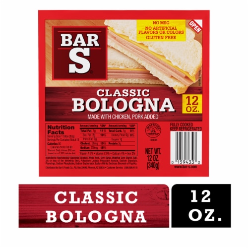 Classic Bologna Sliced Deli-Style Lunch Meat Perspective: front