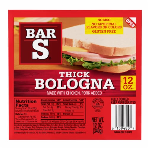 Thick Bologna Sliced DeliStyle Lunch Meat, 12 oz Kroger