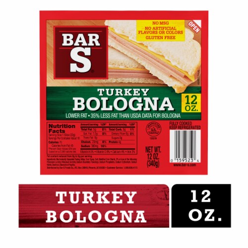 Turkey Bologna Sliced Deli-Style Lunch Meat Perspective: front