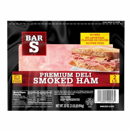 Premium Deli Smoked Ham Lunch Meat, 2 lbs - Foods Co.