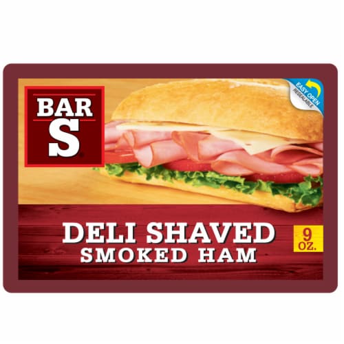 Deli Shaved Smoked Ham Lunch Meat Perspective: front