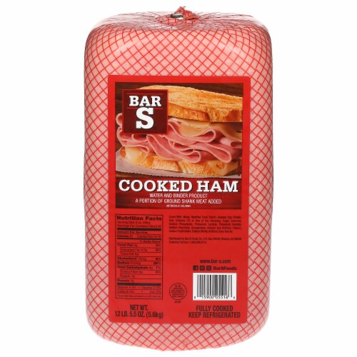 Bar S Cooked Ham Block Perspective: front