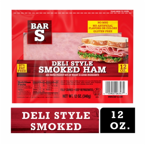 Deli Style Smoked Ham Lunch Meat Perspective: front