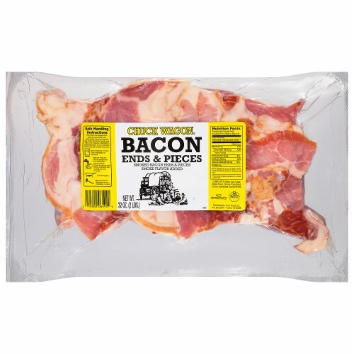 Chuck Wagon Smoked Bacon Ends & Pieces Perspective: front