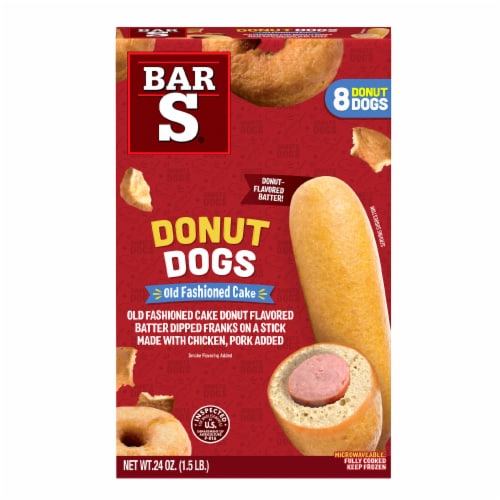 Old Fashioned Cake Donut Dogs Frozen Snacks Perspective: front