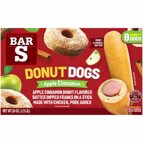 Apple Cinnamon Donut Dogs Frozen Snacks Perspective: front