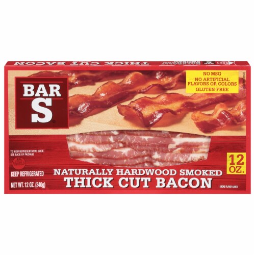 Bar-S Thick Cut Hardwood Smoked Bacon Perspective: front