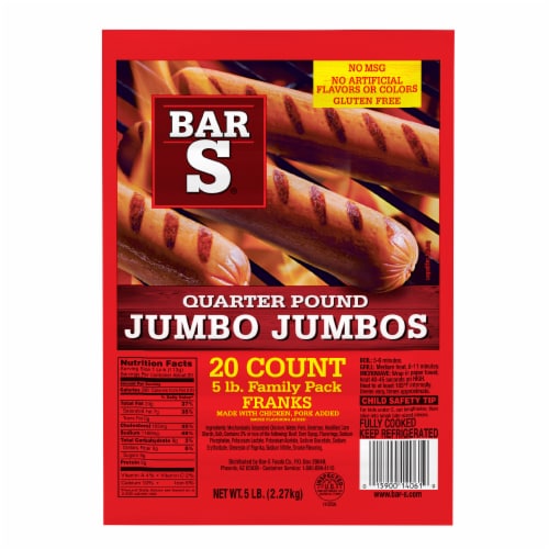 Quarter Pound Jumbo Jumbos Franks Perspective: front