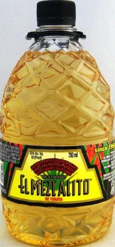 El Mezcalito Gold Tequila Perspective: front