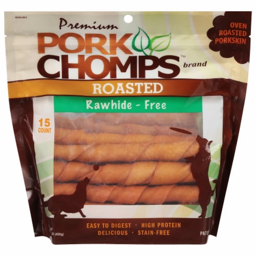 Pork Chomps™ Premium Oven-Roasted Pork SkinTwists Perspective: front