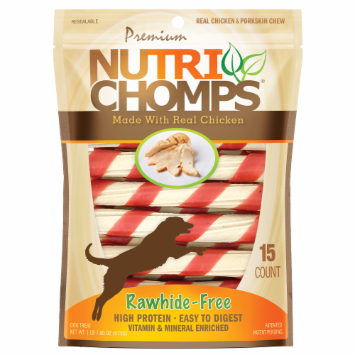 Nutri Chomps™ Chicken Twists Dog Treats Perspective: front
