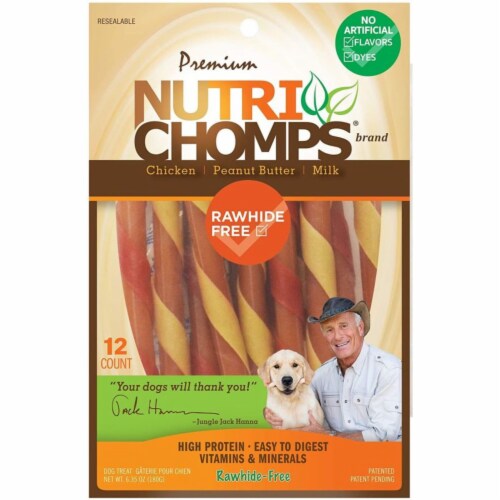 Nutri Chomps Mini Twist Dog Treat Peanut Assorted Flavors 1 Mariano s