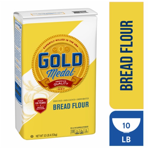 Gold Medal Premium Quality Bread Flour Perspective: front