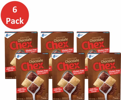Chex Gluten Free Chocolate Sweetened Rice Cereal Perspective: front