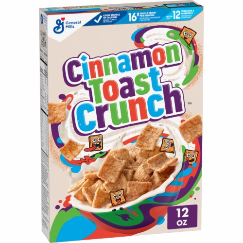 General Mills Cinnamon Toast Crunch Cereal Perspective: front