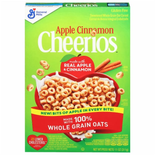 Cheerios™ Apple Cinnamon Sweetened Whole Grain Oat Cereal Perspective: front