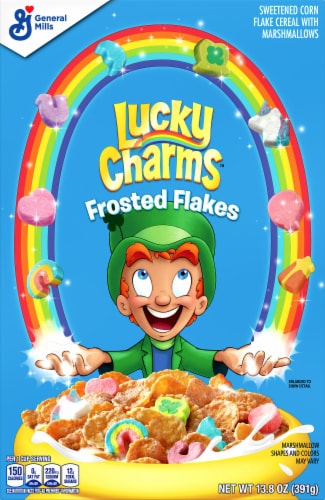 Lucky Charms Frosted Flakes Cereal 13.8 oz Foods Co
