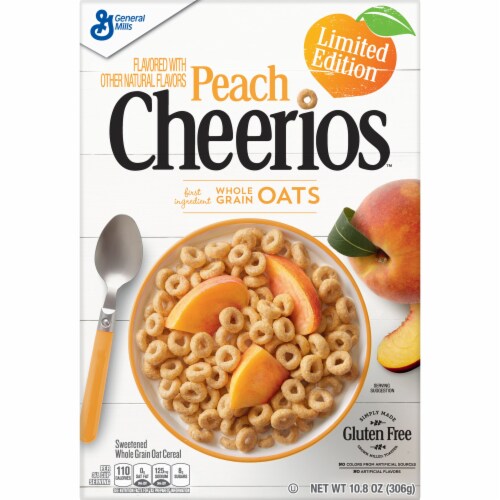 Peach Cheerios Cereal Perspective: front