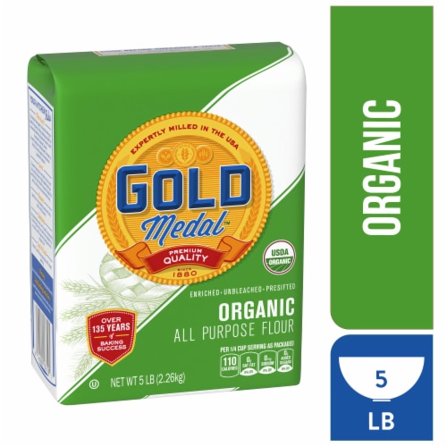 Gold Medal™ Organic Unbleached All Purpose Flour Perspective: front