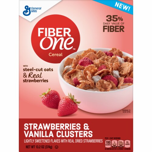 Fiber One™ Strawberries & Vanilla Clusters Cereal, 13.2 oz - City Market