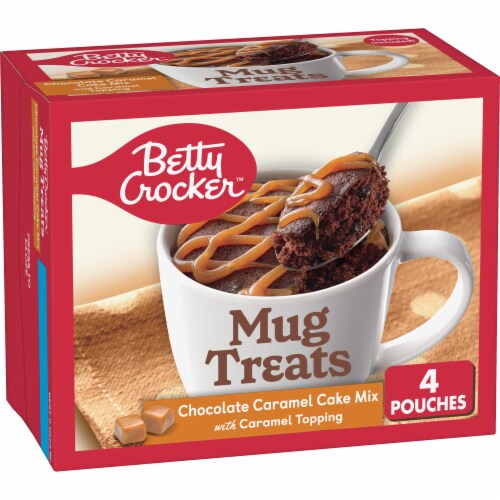 Betty Crocker™ Chocolate Caramel Cake Mix with Caramel Topping Mug Treats Perspective: front
