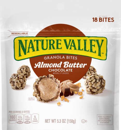 Nature Valley Almond Butter Chocolate Granola Bites Perspective: front