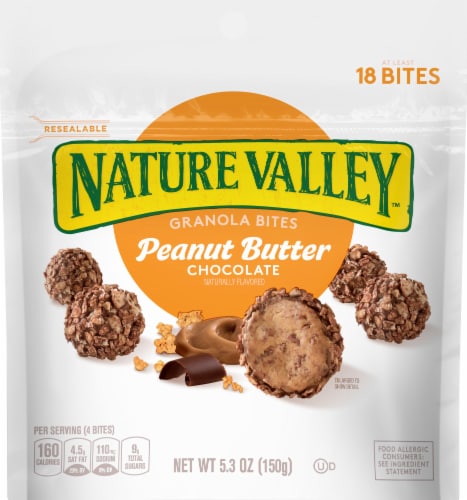 Nature Valley Peanut Butter Chocolate Granola Bites Perspective: front