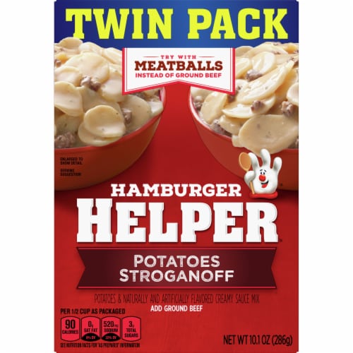 Hamburger Helper Potatoes Stroganoff Twin Pack Perspective: front