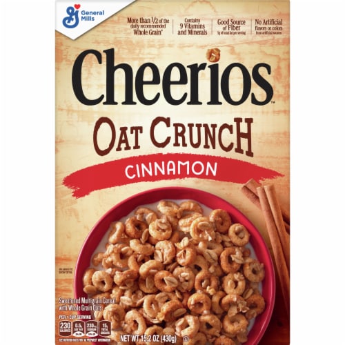 General Mills Cheerios™ Cinnamon Oat Crunch Sweetened Multigrain Cereal Perspective: front