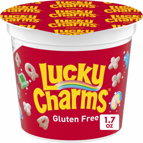 General Mills Lucky Charms with Marshmallows Cereal Cup Perspective: front