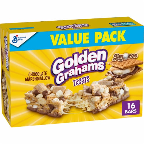General Mills Golden Grahams S'mores Cereal Treat Bars Value Pack Perspective: front