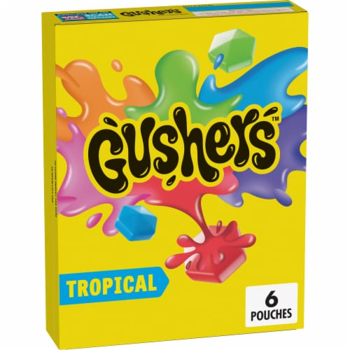 Gushers Gluten Free Tropical Fruit Flavored Kids School Snacks