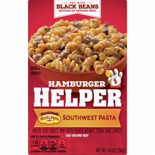 Hamburger Helper Southwest Pasta and Sauce Mix Perspective: front