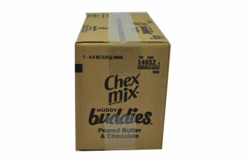 Chex Mix Muddy Buddies Peanut Butter Chocolate Snack Mix, 4.5 Ounce -- 7 per case Perspective: front
