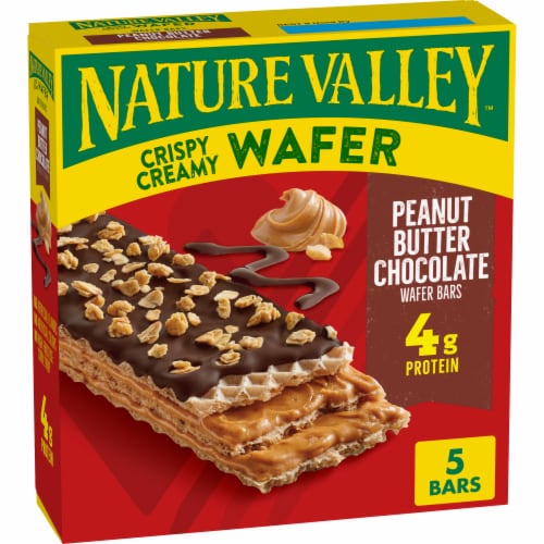Nature Valley Wafer Peanut Butter Chocolate Wafer Bars Perspective: front