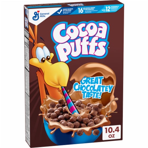 General Mills Cocoa Puffs Cereal Perspective: front