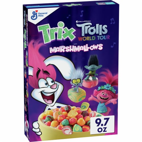 Calories in Trix? Trolls World Tour with Marshmallows Cereal