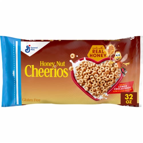 General Mills Honey Nut Cheerios Bag Cereal, 32 oz - Pay Less Super Markets