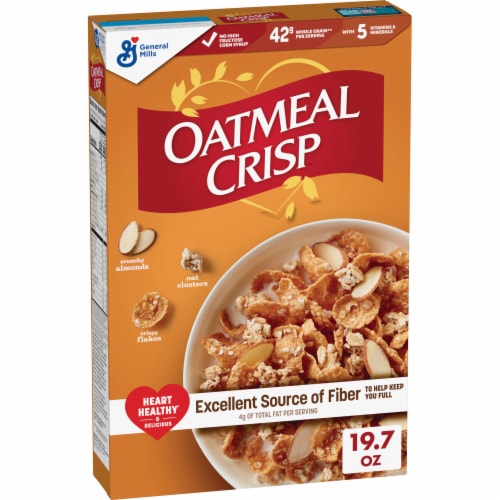 General Mills Oatmeal Crisp Cereal Perspective: front