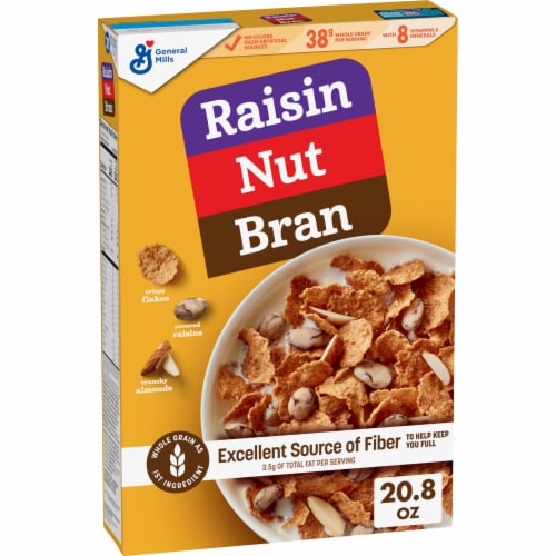 Raisin Nut Bran with Fiber and Made with Whole Grain Cereal