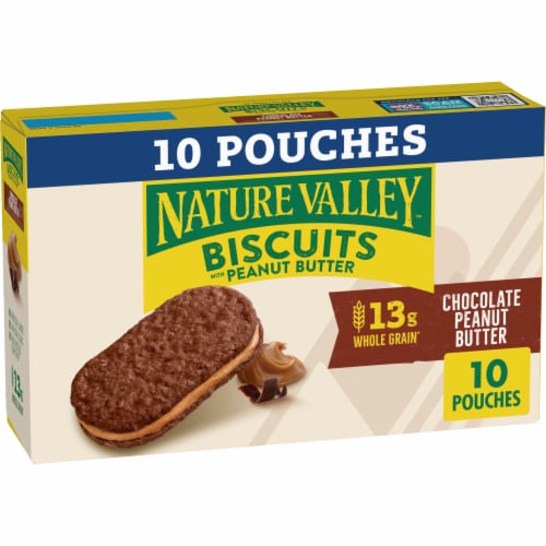 Nature Valley Biscuit Sandwiches Chocolate Peanut Butter Value Pack Perspective: front