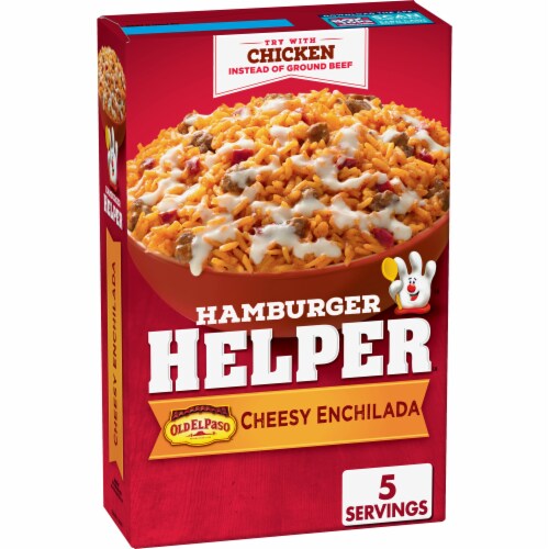 Hamburger Helper Cheesy Enchilada Perspective: front