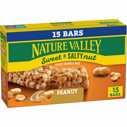 Nature Valley Peanut Sweet and Salty Nut Chewy Granola Bars Perspective: front