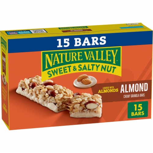 Nature Valley™ Sweet & Salty Nut Almond Chewy Granola Bars Family Pack Perspective: front
