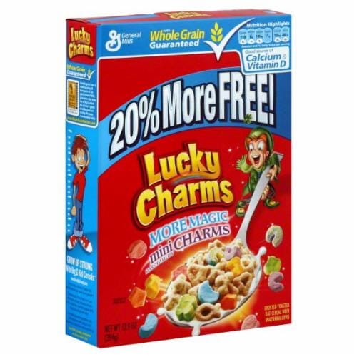 General Mills Lucky Charms Perspective: front