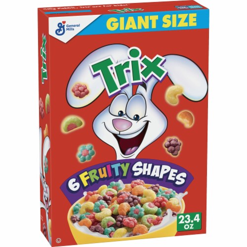General Mills Trix Giant Size Cereal Perspective: front