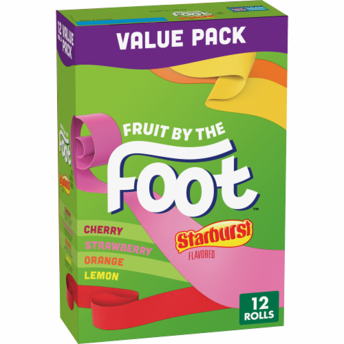 Fruit by the Foot Fruit Flavored Snacks, Berry Tie-Dye, 4.5 oz, 6