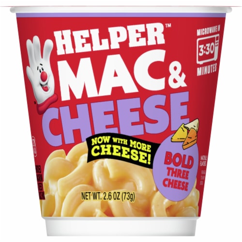 Hamburger Helper™ Bold Three Cheese Mac & Cheese Microwave Cup Perspective: front