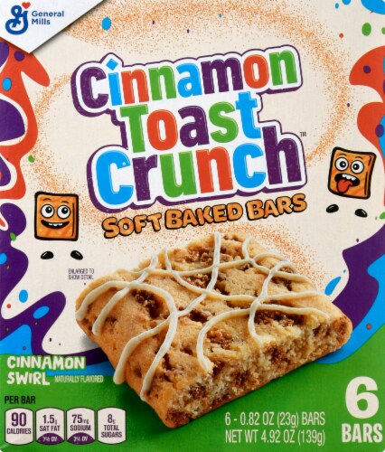Cinnamon Toast Crunch Soft Baked Bars Perspective: front